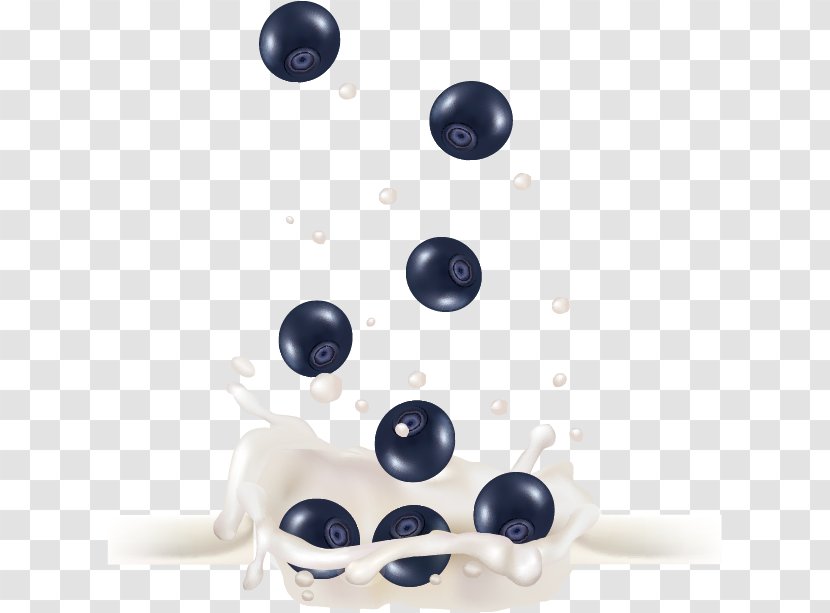 Juice Milk Fruit Blueberry - Button - Vector Transparent PNG