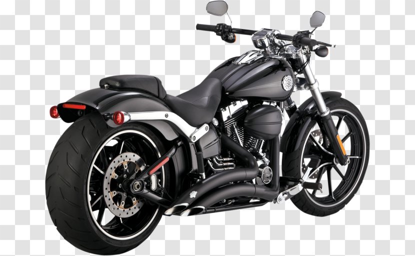 Exhaust System Softail Harley-Davidson Motorcycle Vance & Hines - Muffler - Break Out Transparent PNG