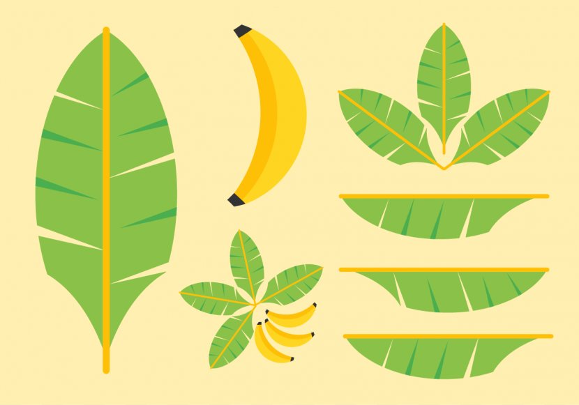Banana Leaf Clip Art - Tree - Leaves Transparent PNG