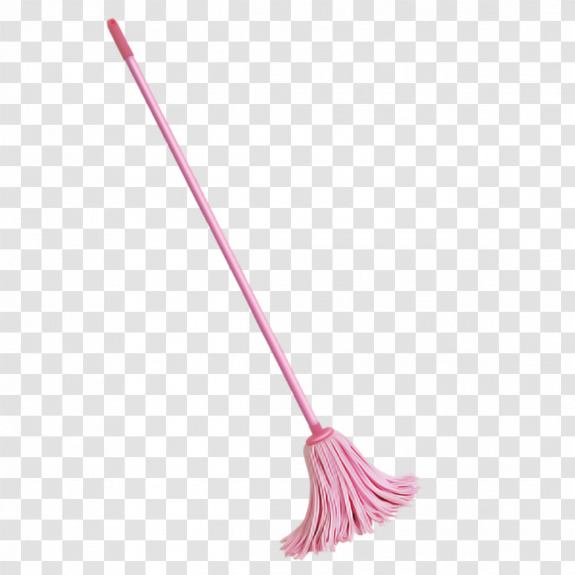 Pink Broom Household Cleaning Supply Mop Household Supply Transparent PNG