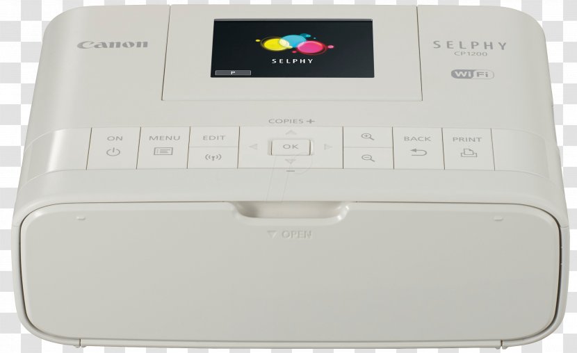 Laser Printing Photo Printer Canon SELPHY CP1200 - Fotodrucker Transparent PNG