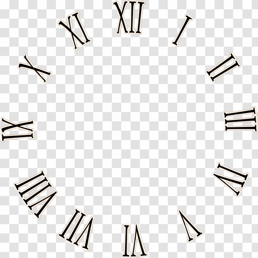 Clock Face Roman Numerals Arabic Numerical Digit - Stock Photography - Needle Transparent PNG
