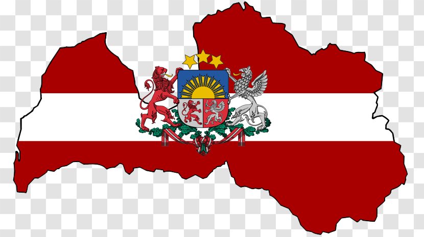 Flag Of Latvia Coat Arms Livonian Coast - Di Waktu Musim Panas Transparent PNG