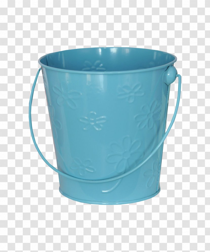 Bucket Blue - Turquoise - Material Transparent PNG