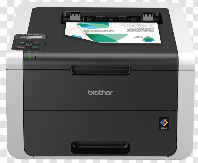 Printer Brother Industries Laser Printing Color - Hp Laserjet Transparent PNG