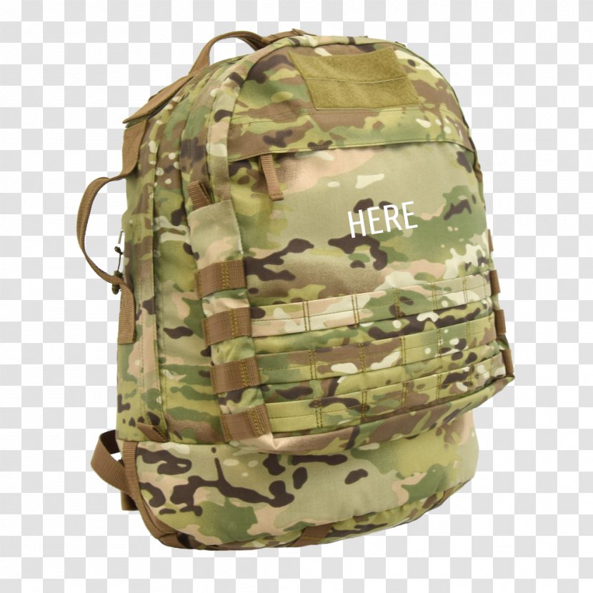 Bag Backpack MultiCam Operational Camouflage Pattern MOLLE Transparent PNG