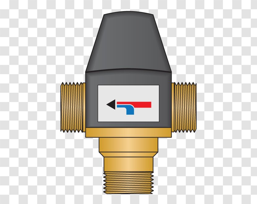 Cylinder Angle - Thermostatic Mixing Valve Transparent PNG