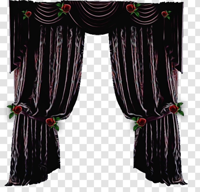 Curtain Window Treatment Interior Design Valance Textile - Velvet Transparent PNG