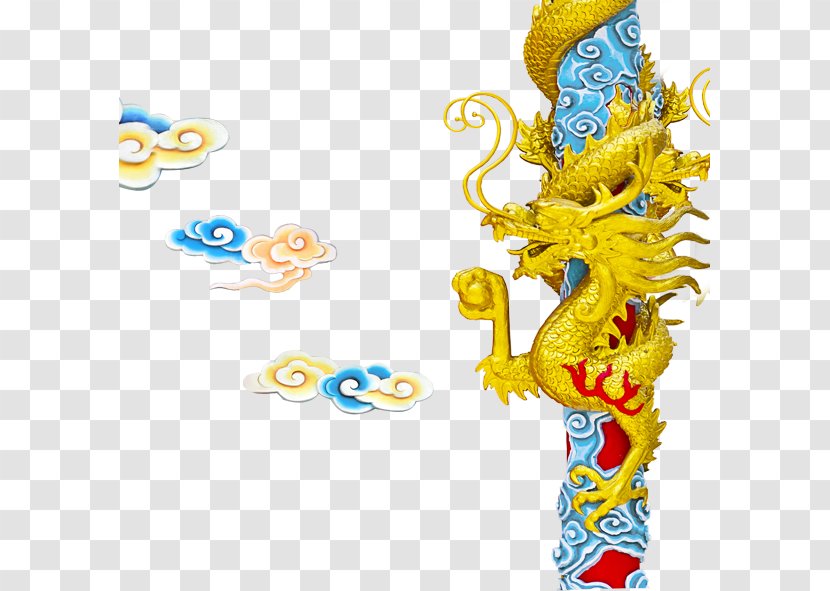 Column Chinese Dragon - Photography - Lucky Transparent PNG