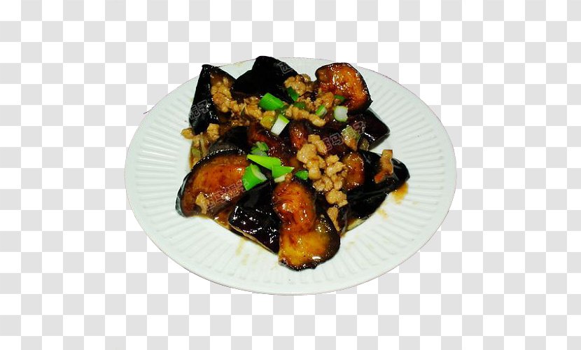 Dish Minced Pork Rice Meat Eggplant - Making Transparent PNG