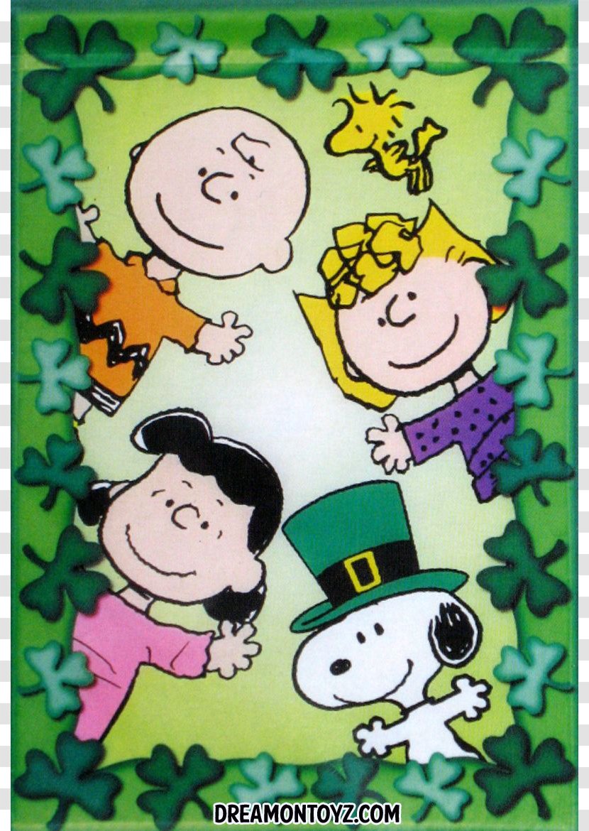 Snoopy Charlie Brown Sally Woodstock Saint Patricks Day - Material - Basketball Cliparts Transparent PNG