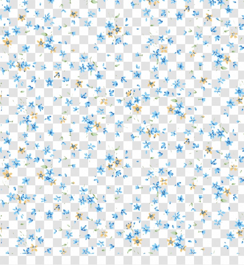 Blue Paper Wallpaper - Texture Mapping - Floral Transparent PNG