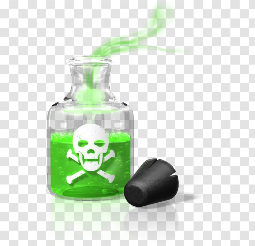 Poison Animation Clip Art - Glass Bottle - Green Transparent PNG