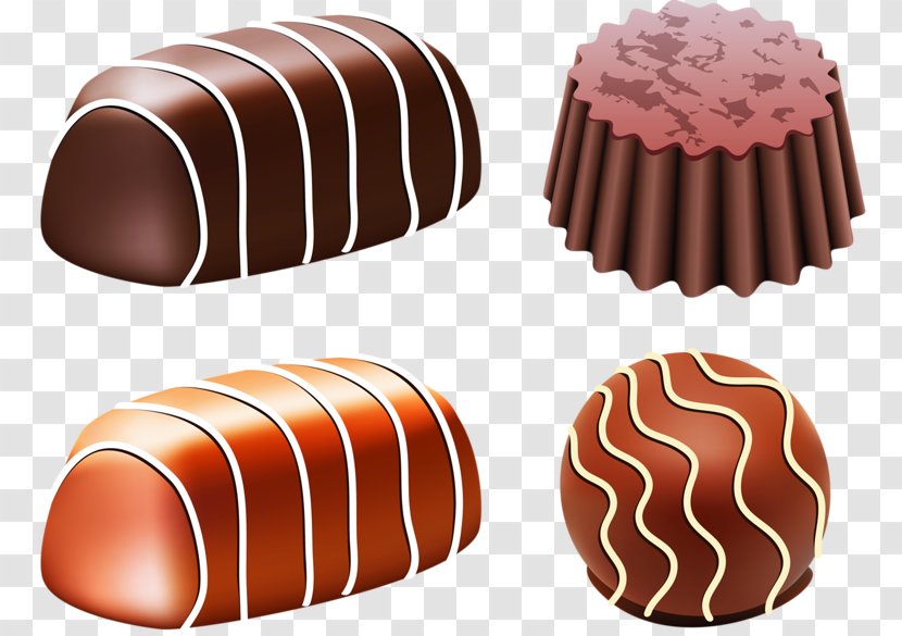 Chocolate Truffle Bar Bonbon Candy - Food - Chocolat Transparent PNG