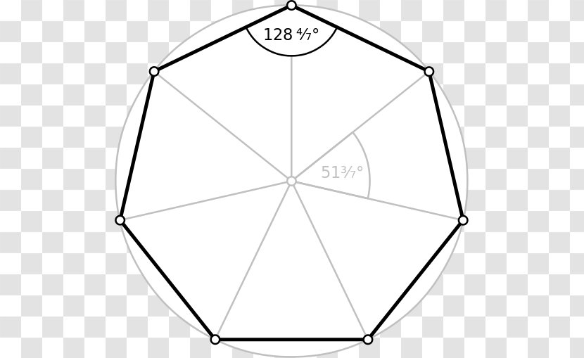 Heptagon Internal Angle Regular Polygon Hexagon - Triangle Transparent PNG