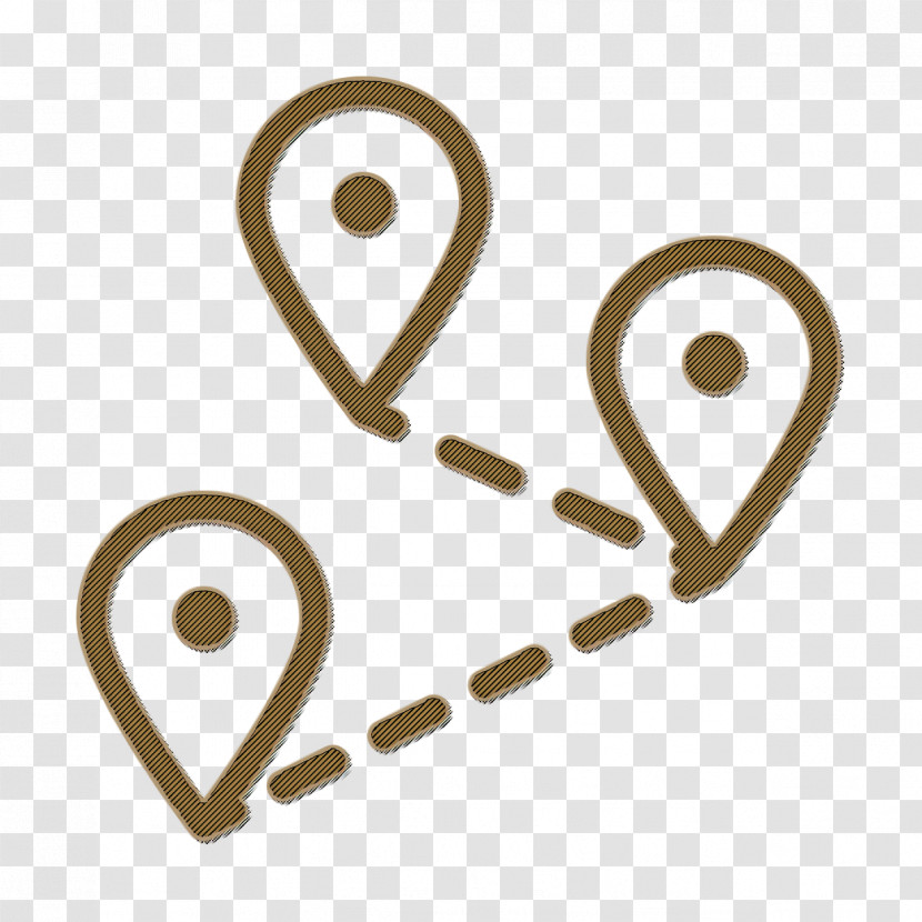 Distance Icon Road Icon Maps Locations Icon Transparent PNG