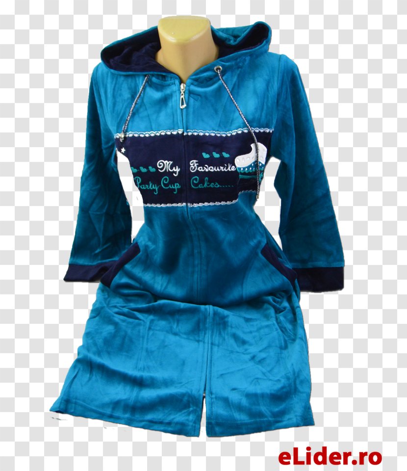 Robe Dress Sleeve Velvet Turquoise Transparent PNG