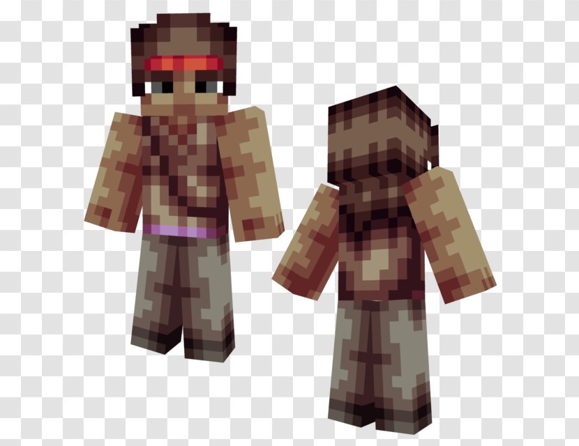 Minecraft The Governor Walking Dead Rick Grimes Michonne - Television Show Transparent PNG