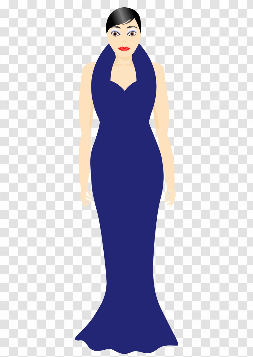 Dress Woman Gown Clip Art - Silhouette Transparent PNG