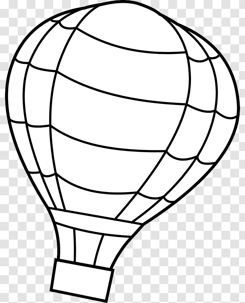 Coloring Book Hot Air Balloon Drawing Clip Art - Line Transparent PNG