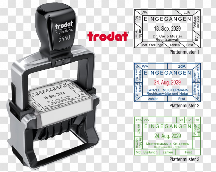 Tampon Dateur Trodat Professional Rubber Stamp Office Supplies SSI Schaefer Shop - Technology - Discount Roll Transparent PNG