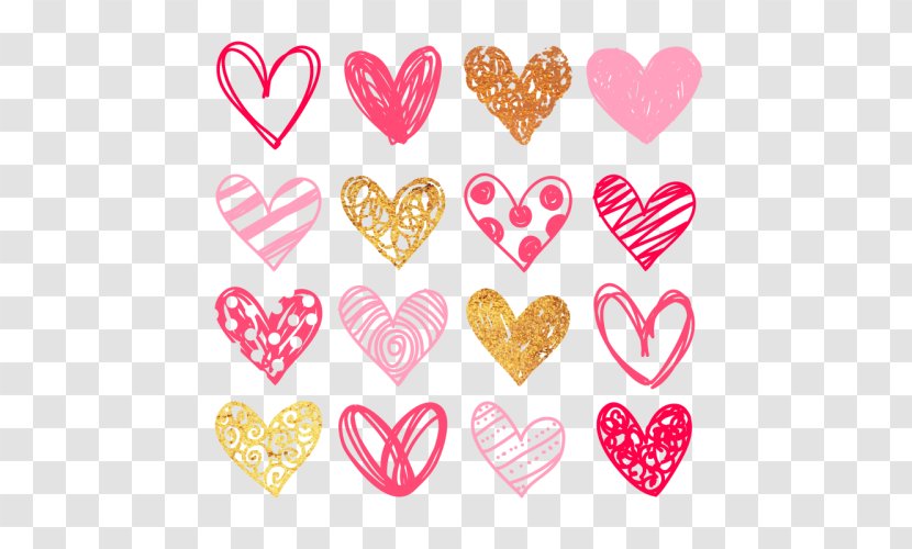 Doodle Drawing Heart Clip Art Transparent PNG