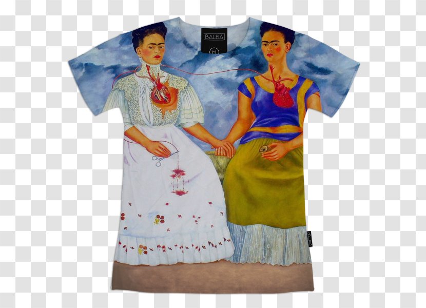The Two Fridas Frida Kahlo Museum Frieda And Diego Rivera Self-Portrait With Thorn Necklace Hummingbird Monkey - Painting - FRIDA Transparent PNG