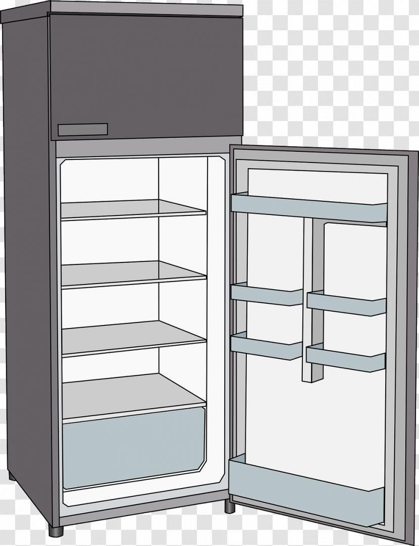 Refrigerator Clip Art - Furniture - Empty Transparent PNG