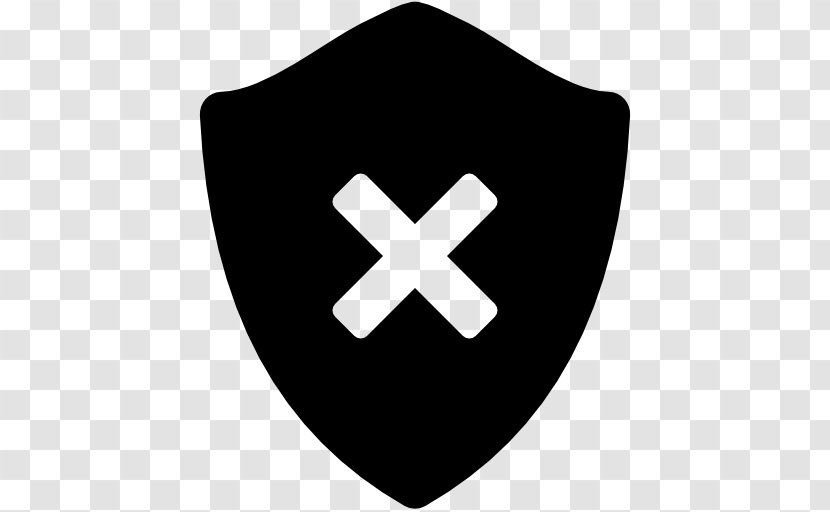 Button - Symbol - Black Shield Transparent PNG