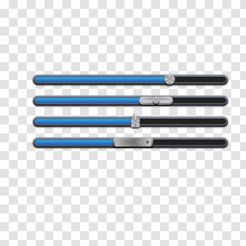 Office Supplies Material Angle - Blue Button Progress Bar Transparent PNG
