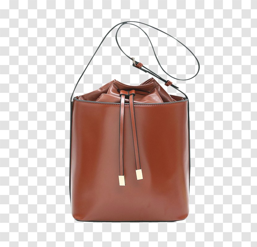 Handbag Brown Leather Caramel Color - Peach - Bag Transparent PNG