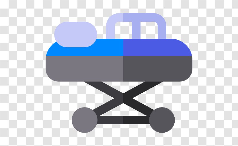 Product Design Clip Art Line Angle - Blue - Ambulance Stretcher Transport Set UPS Transparent PNG