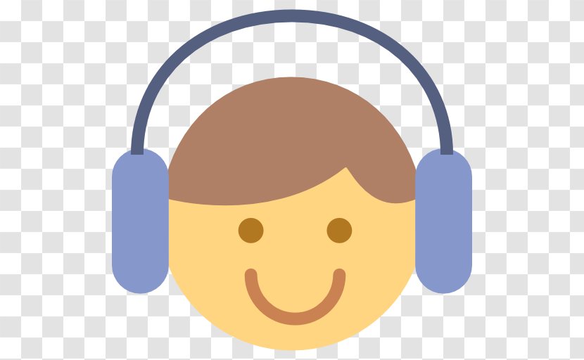Listening Emoticon - Silhouette Transparent PNG