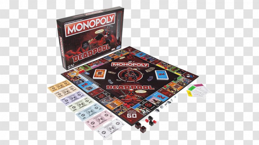 Deadpool Hasbro Monopoly Board Game - Recreation Transparent PNG