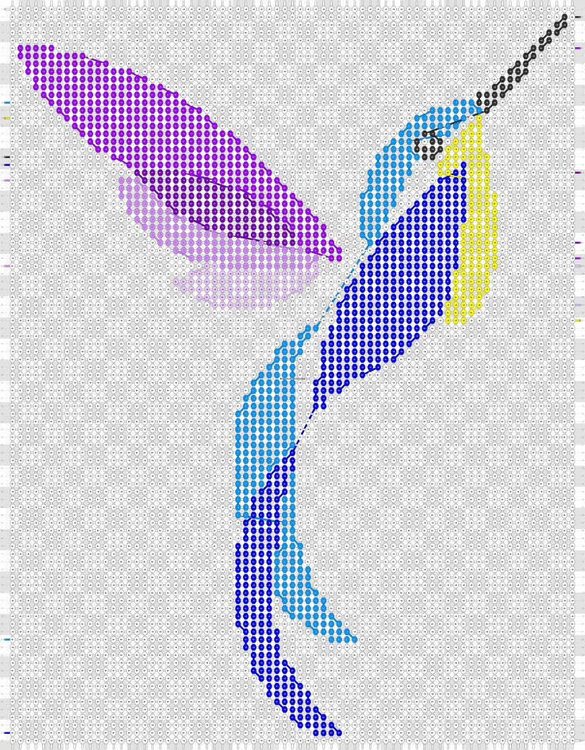 Hummingbird Cross-stitch Pattern - Embroidery - Bird Transparent PNG