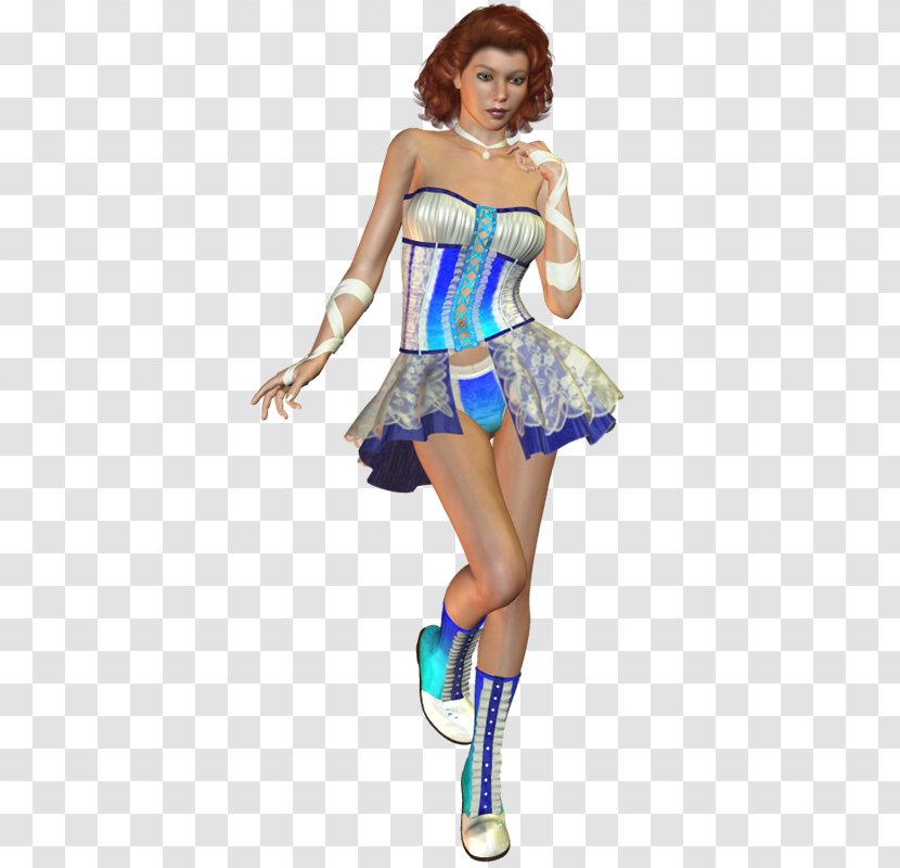 Cheerleading Uniforms Fashion Costume Character Fiction - Electric Blue - Xi An Transparent PNG