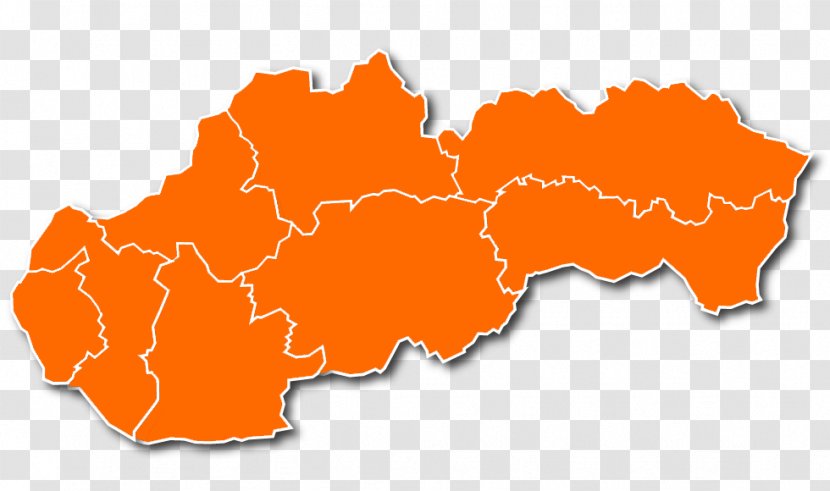 Slovakia Vector Map - Drawing Transparent PNG