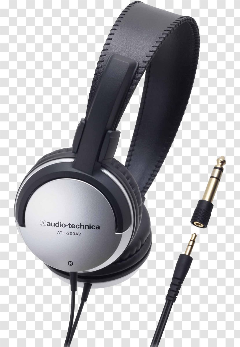 Headphones Audio-Technica ATH-200AV - Audio Equipment - Audio-TechnicaBK Solid Bass Over-Ear Headset For IPod/iPhone/iPadBlack AUDIO-TECHNICA CORPORATIONHeadphones Transparent PNG