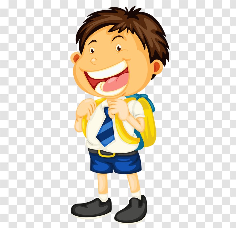 Student School Uniform Child Clip Art - Human Behavior - Happy Boy Transparent PNG