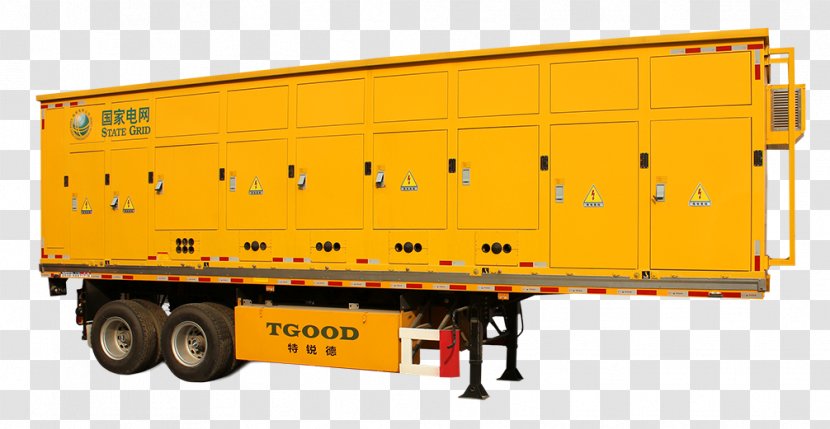 Electrical Substation Electricity Semi-trailer Truck Cargo - Semitrailer - Vehicle Transparent PNG