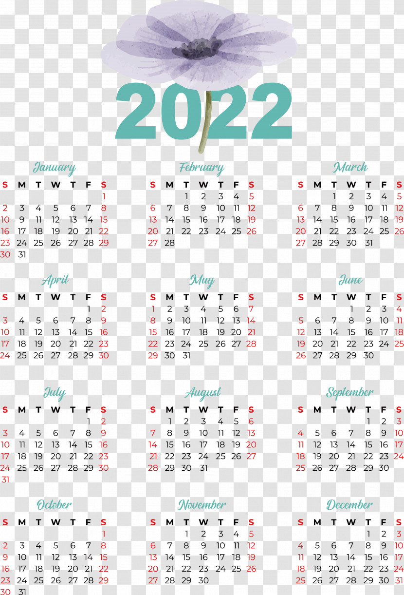 Calendar Julian Calendar Gregorian Calendar Print Calendar 2022 Transparent PNG