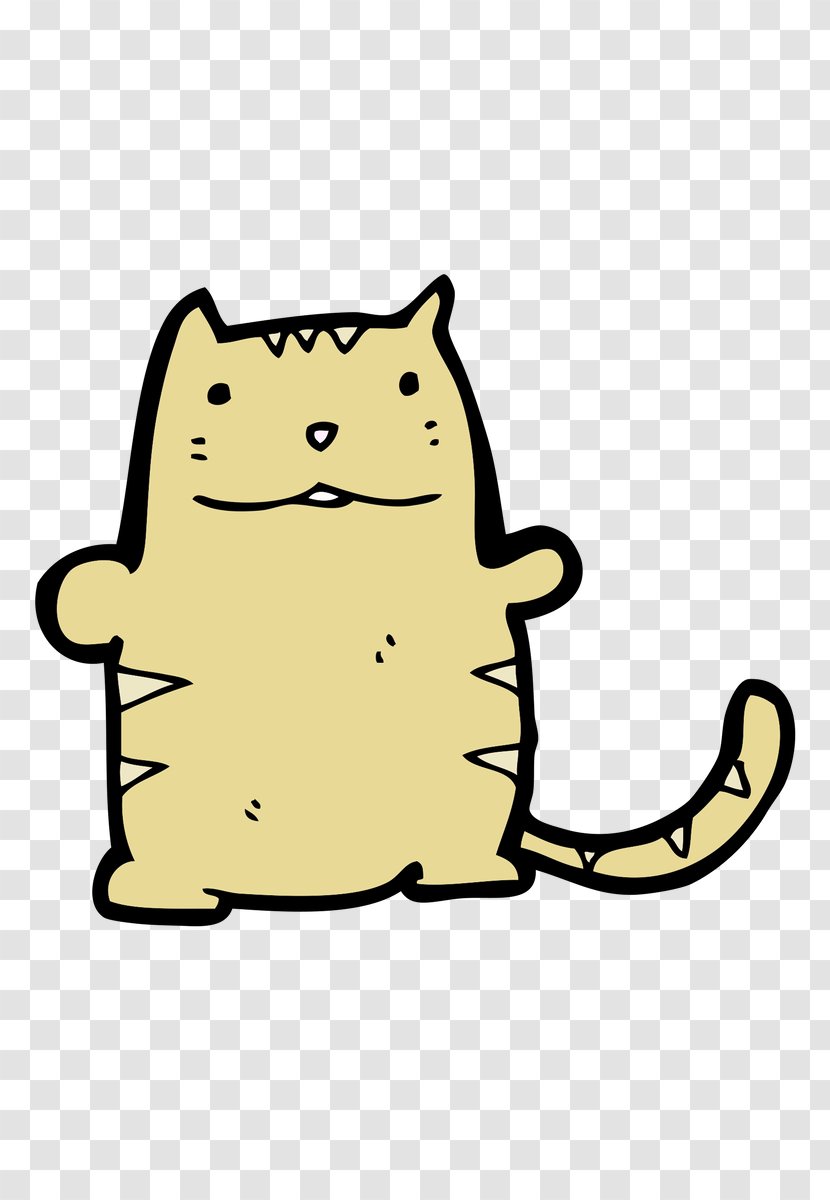 Cat Whiskers Cartoon Clip Art - Poster - Lazy Fat Transparent PNG
