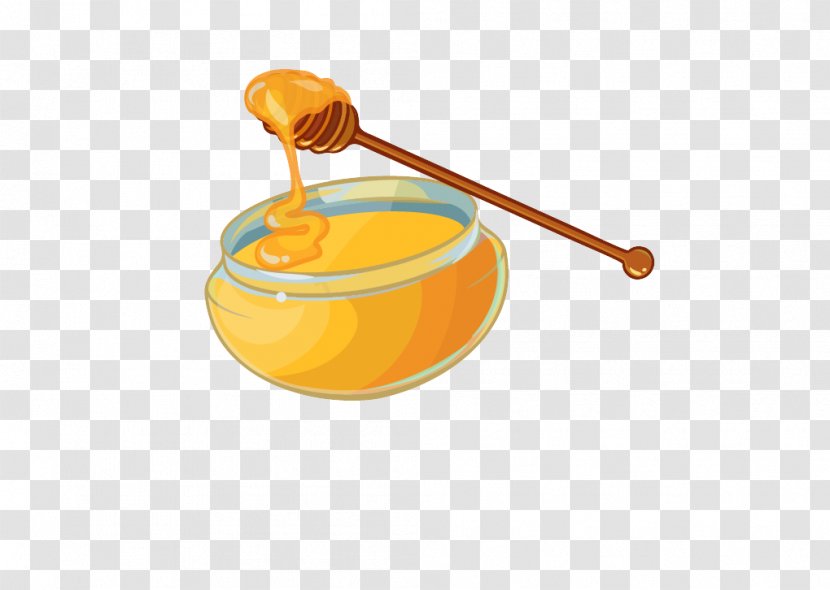 Orange - Honey Spoon Transparent PNG
