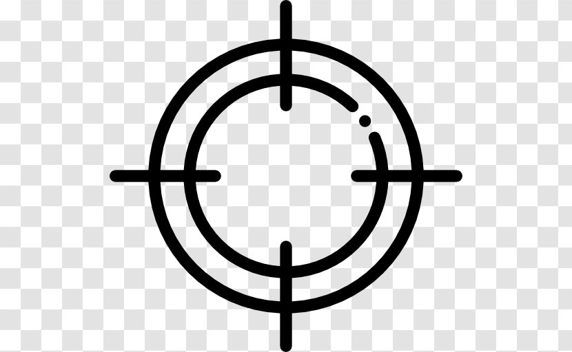 Shooting Target Reticle - Black And White - Rim Transparent PNG