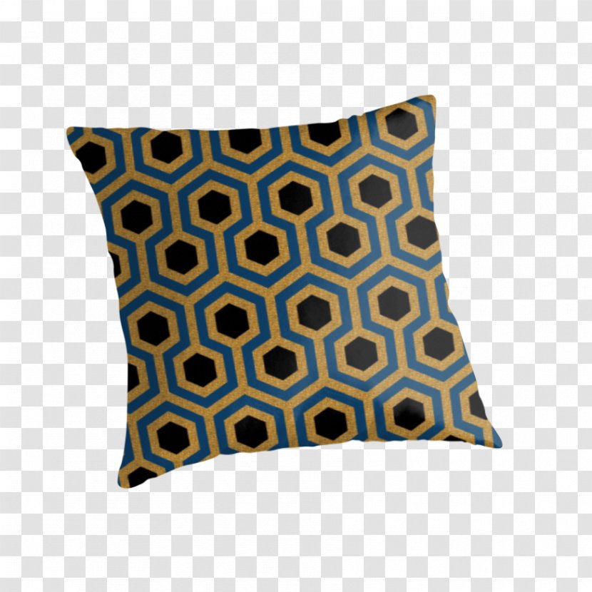 Throw Pillows Cushion Cobalt Blue - Golden Pattern Transparent PNG