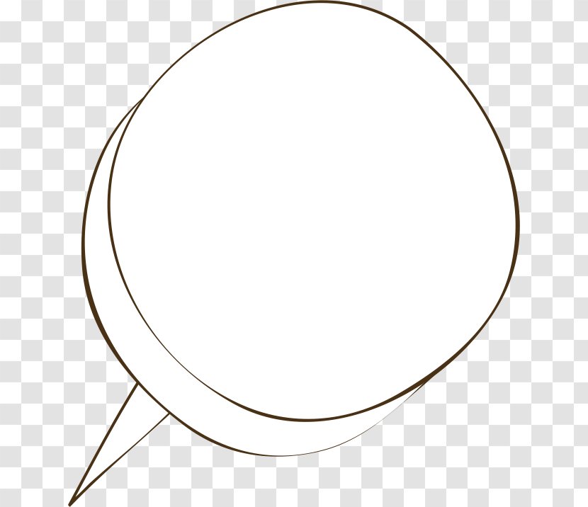 Speech Balloon Cartoon - Oval - Line Dialog Transparent PNG