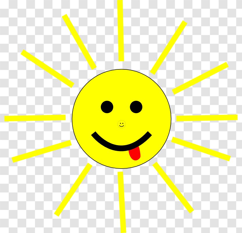 Smiley Yellow Text Messaging Clip Art - Cartoon Sunshine Pictures Transparent PNG