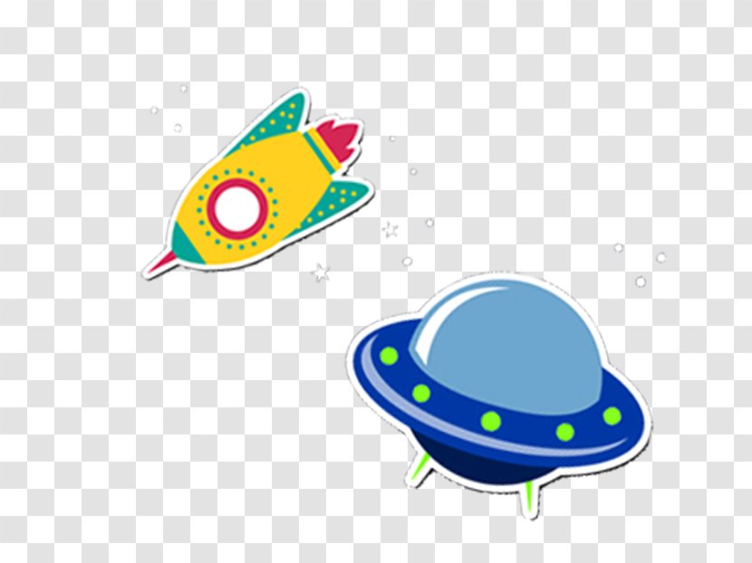 Unidentified Flying Object Drawing Saucer Clip Art - Designer - Cartoon Hand Painted UFO Transparent PNG