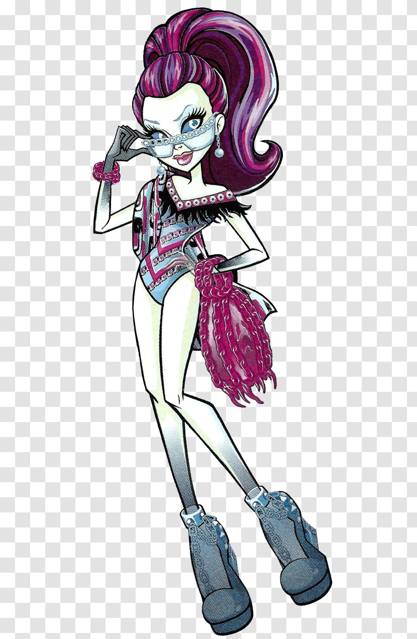 Monster High Spectra Vondergeist Daughter Of A Ghost Doll Frankie Stein - Frame Transparent PNG