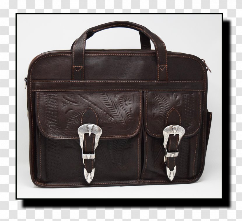 Briefcase Leather Handbag Garment Bag - Brown Transparent PNG